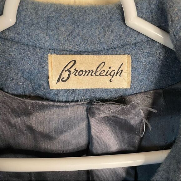 Vintage Bromleigh Blue Wool Coat - Picture 5 of 5